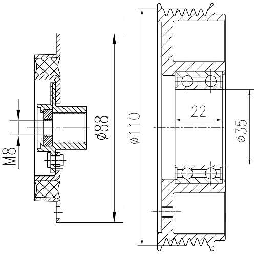 Муфта срывная для компрессора кондиционера LCAC 1855 LUZAR