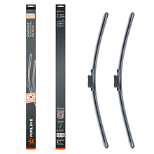 Щетки стеклоочистителя комплект 650/400мм (26"/16") бескаркасные PREMIUM с креплением "DNTL1.1", 2 штуки