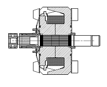 Ротор генератора для автомобилей Mitsubishi Outlander II (06-) 2.0i/2.4i/ASX (10-) 1.8i/2.0i/Lancer X (08-) 1.8i