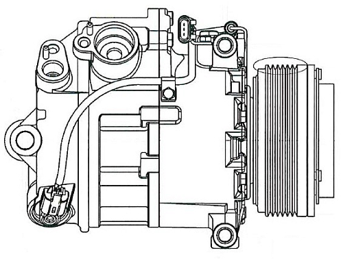 Компрессор кондиционера для автомобилей X5 (E70) (06-) 3.0i
