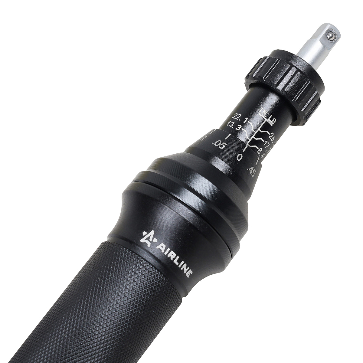 Отвертка динамометрическая 1/4" 1-3Нм, с битами 23 пр. (PH, HEX, TORX), кейс