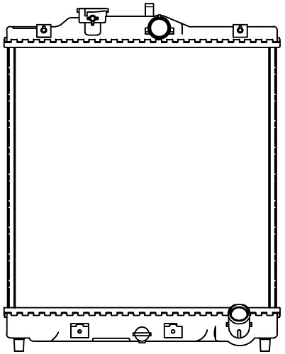 Радиатор охлаждения для автомобилей Civic V (91-)/Civic VI (95-)/HR-V (98-) MT