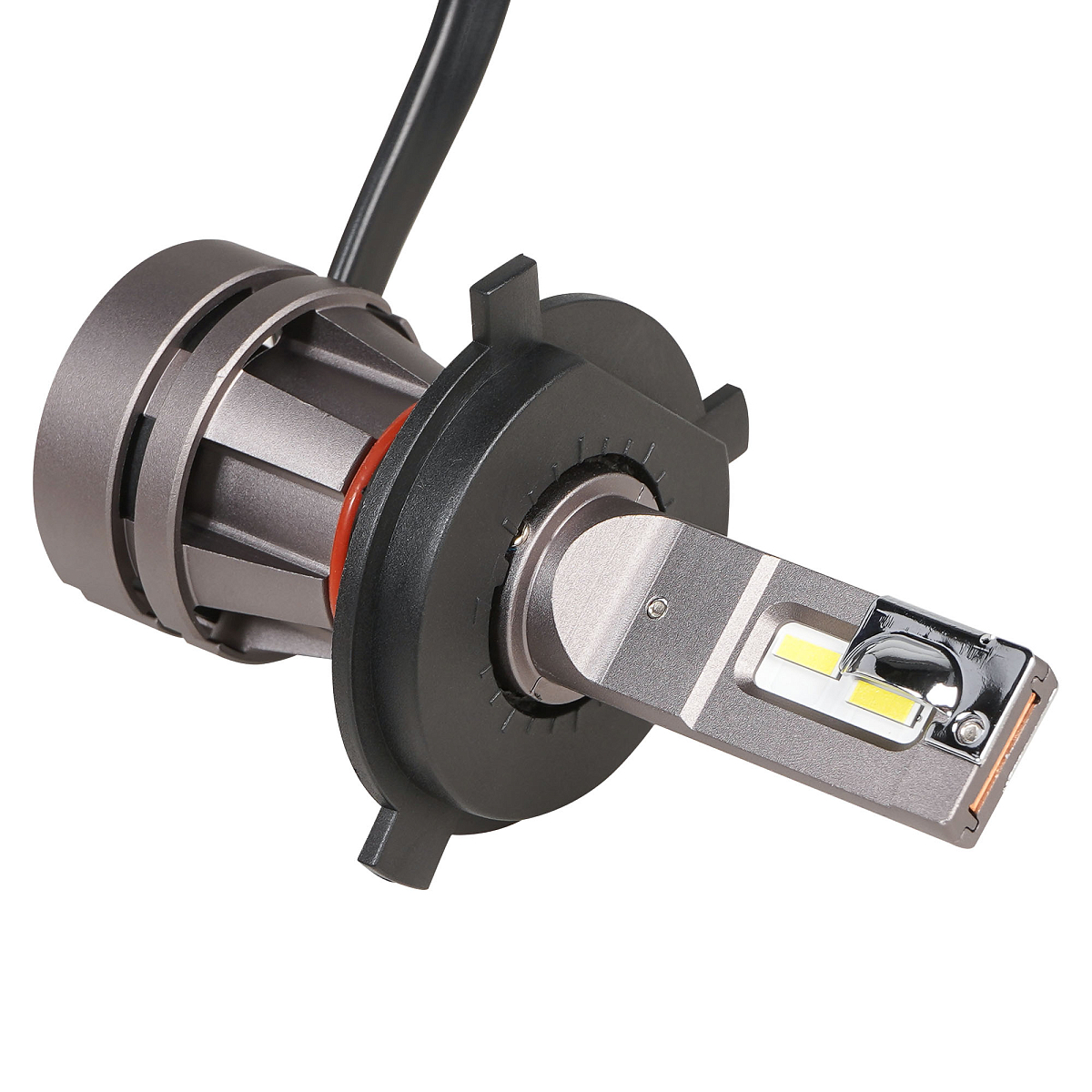 Лампа светодиодная H4 PLUS, 28Вт, 5000Лм (2500Лм x 2), 6000К (Белый), 12/24В, комплект 2 шт.