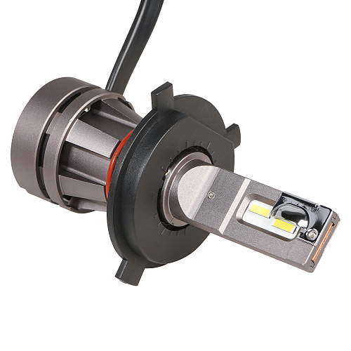 Лампа светодиодная H4 PLUS, 28Вт, 5000Лм (2500Лм x 2), 6000К (Белый), 12/24В, комплект 2 шт.