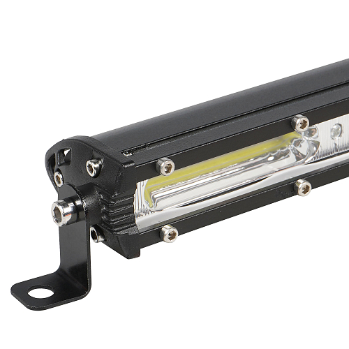 Фара (балка) светодиодная однорядная, 4COB (48LED), дальний свет, 24Вт, 343x30x47мм, 12/24В