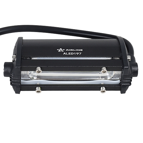 Фара (балка) светодиодная однорядная, 1COB (12LED), дальний свет, 6Вт, 108x30x47мм, 12/24В МП-серия