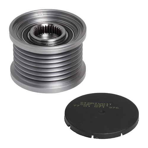 Шкив с обгонной муфтой генератора для автомобилей Renault Duster (12-)/Nissan Terrano (14-) 2.0i