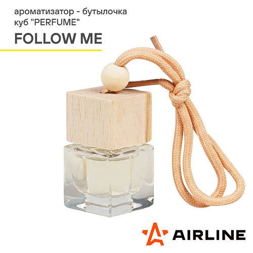 Ароматизатор-бутылочка куб "Perfume" FOLLOW ME