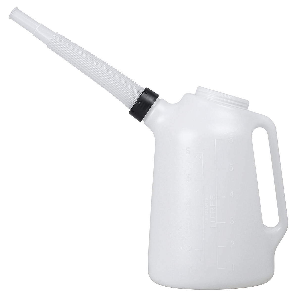 Емкость (лейка) мерная 6л пластиковая для масла и технических жидкостей