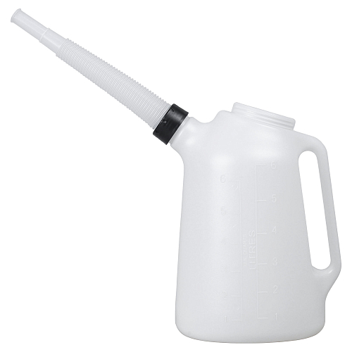 Емкость (лейка) мерная 6л пластиковая для масла и технических жидкостей