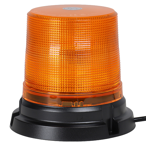 Маяк проблесковый светодиодный PRO, 24Вт, 24LED, 12/24В, 7 режимов, болтовое крепление, проводное подключение, D-130мм, H-122мм