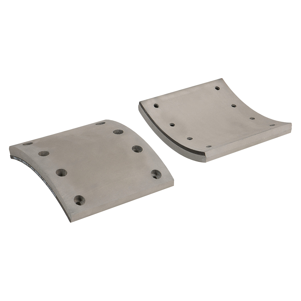 Накладка тормозной колодки для прицепов BPW/SAF (WVA 19283/19284) ремкомплект 4+4 шт. R1 с заклёпками