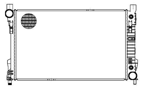 Радиатор охлаждения для автомобилей Mercedes C (W203) (00-)