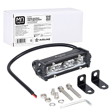 Фара (балка) светодиодная однорядная, 3LED, дальний свет, 4.5Вт, 108x30x47мм, 12/24В МП-серия