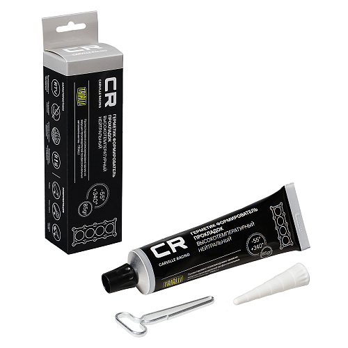 Герметик формирователь прокладок силиконовый высокотемпературный нейтральный, серый, туба 85г.