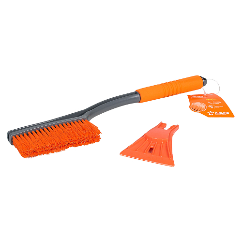 Щетка от снега и льда с мягкой щетиной + скребок (56 см)