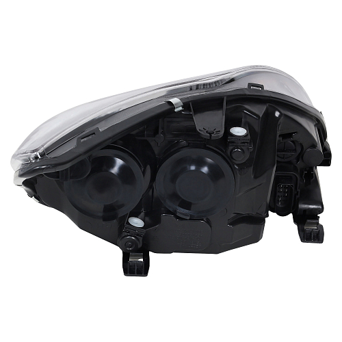 Фара для автомобилей Ford Focus II (05-) (головного света) рестайлинг, галоген, электрический корректор., цвет рамы: черный, левая