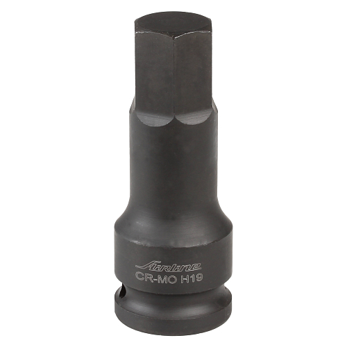 Головка ударная торцевая 1/2"DR внешний шестигранник H19, L=78мм