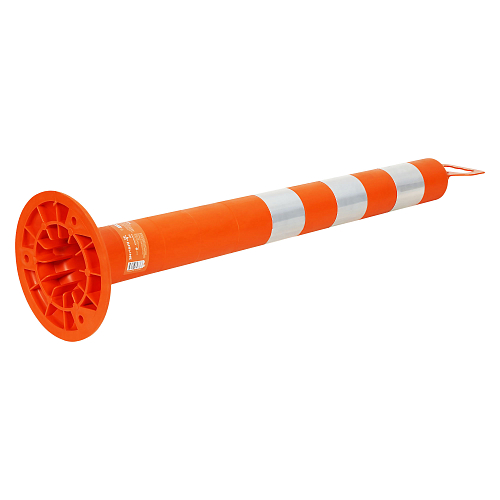 Столбик парковочный 750мм(СПУ) 3 световозвр.полосы, ручка(ухо),болт.креп., пластик,оранж.