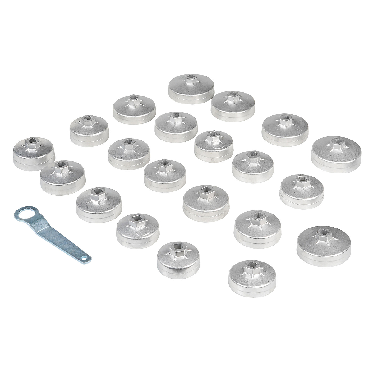 Съемники масляных фильтров "Чашки", набор 22 пр.