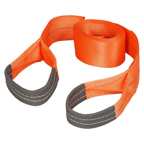 Трос VIP буксировочный усиленный (лента) 25 т, 6 м , 2 металл. шакла, с мешком