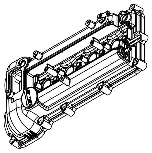 Крышка клапанная для а/м Hyundai Solaris (17-)/Kia Rio IV (17-)/Ceed (18-) 1.6i [G4FG] (алюм., с прокл.)