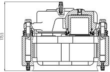 Суппорт тормозной для автомобилей ЗИЛ 5301 Бычок/3250 передний правый d=60мм