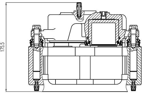Суппорт тормозной для автомобилей ЗИЛ 5301 Бычок/3250 передний правый d=60мм