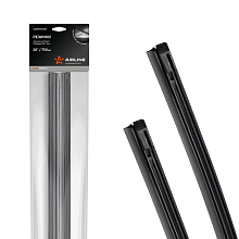 Резинки стеклоочистителя PRO 700х8мм (28") 2 шт. в пакете с навершием