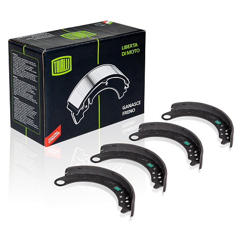 Колодки тормозные барабанные передние для автомобилей УАЗ, новый каркас (4 шт.)