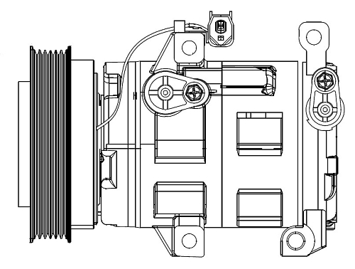 Компрессор кондиционера для автомобилей Mazda 6 (GH) (07-)