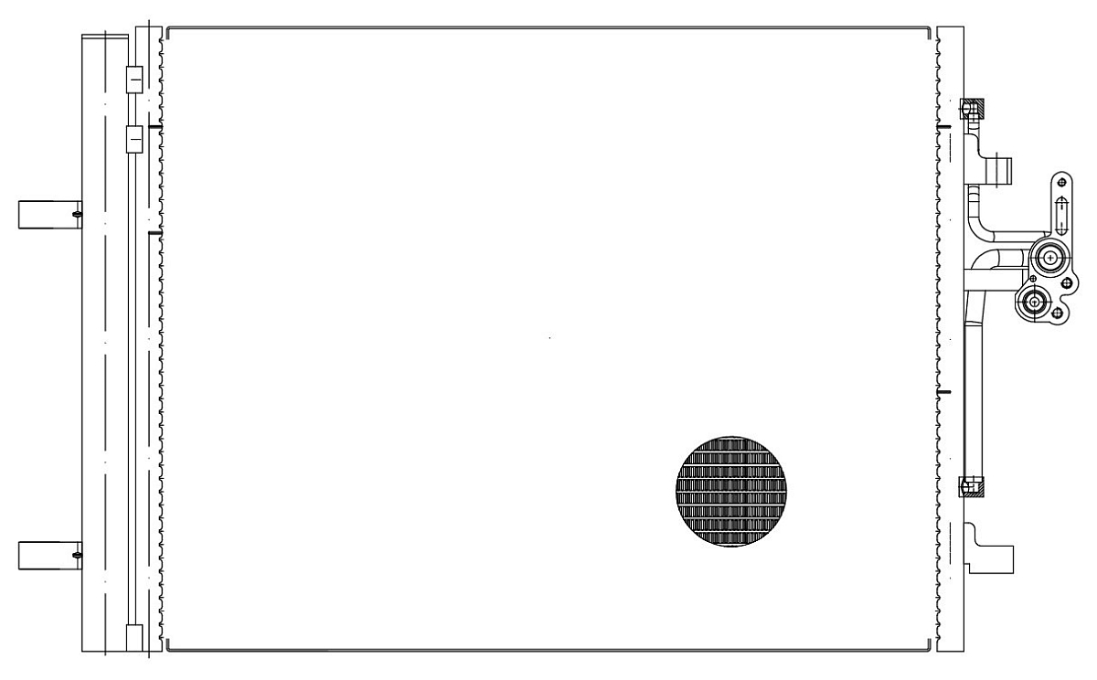 Радиатор кондиционера для автомобилей S60 (10-)/S80 (06-)