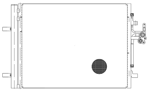 Радиатор кондиционера для автомобилей S60 (10-)/S80 (06-)