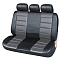 Чехлы для сидений универсальные "PREMIER", 11 пред., повыш. комфорт, иск.кожа, черн./сер.