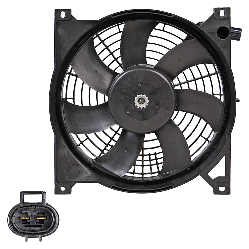 Электровентилятор кондиционера для автомобилей Лада Гранта/Datsun on-Do (с кожухом)