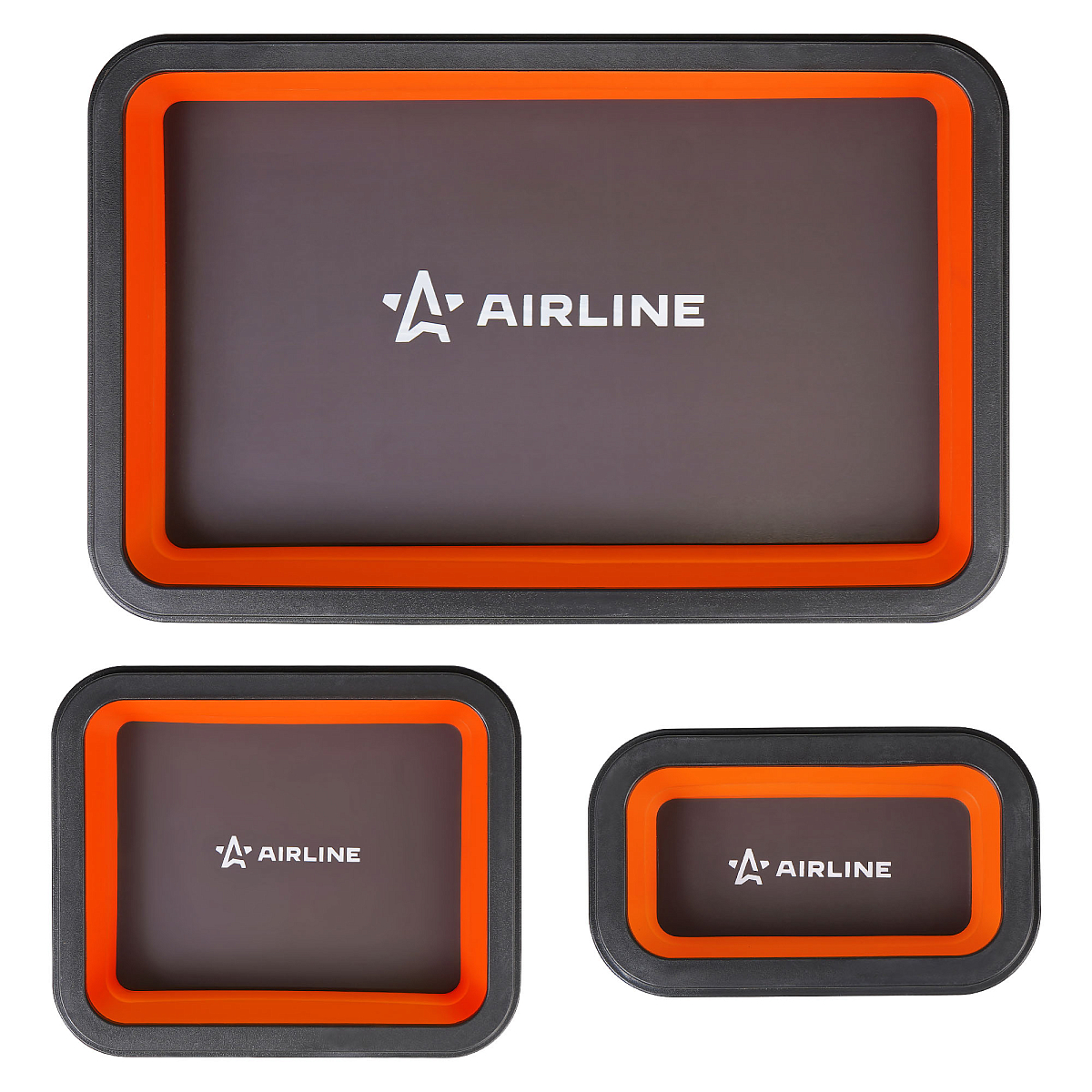 Лоток магнитный силиконовый складной для крепежа, набор 3пр.