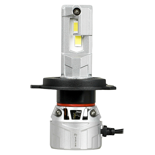 Лампа светодиодная H4 ULTRA, 55Вт, 10400Лм (5200Лм x 2), 6500К (Белый), 12/24В, комплект 2 шт.
