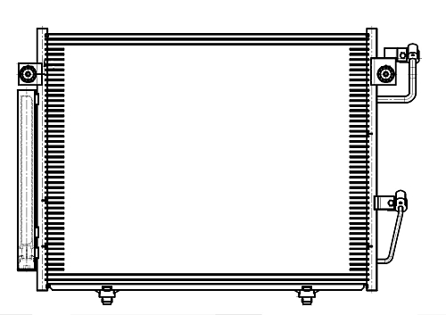 Радиатор кондиционера для автомобилей Pajero IV (06-)