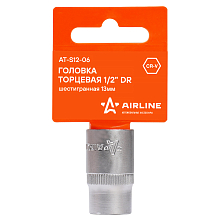 Головка торцевая 1/2"DR шестигранная 13мм, пласт. подвес