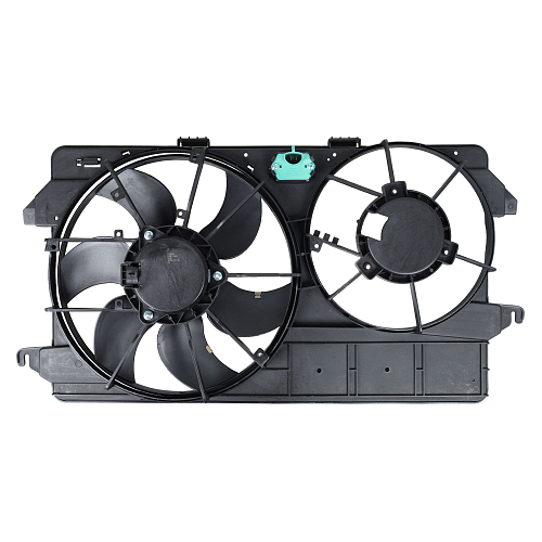 Электровентилятор охлаждения для автомобилей Ford Tourneo Connect (02-) 1.8i/1.8d A/C+(c кожухом и резистором)