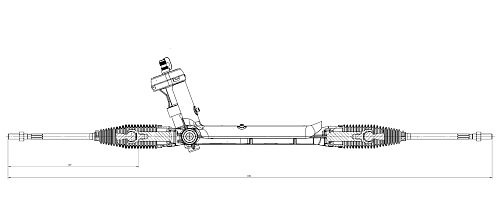 Механизм рулевой (рейка) для автомобиля Geely Coolray (19-)/Belgee X50 (23-) (механический)
