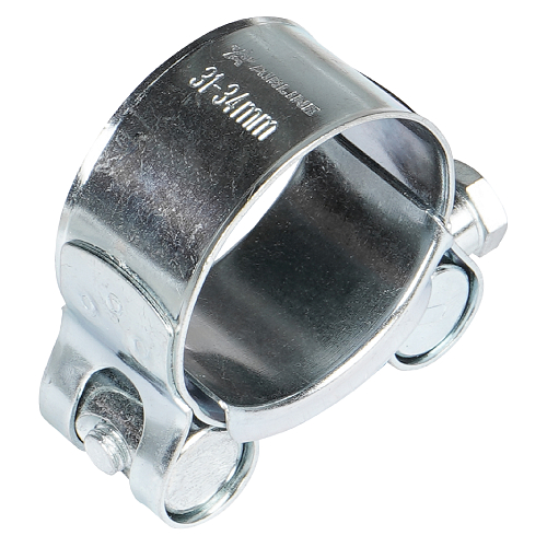 Хомут силовой 31-34/20мм, шарнирный, W1(оцинк.)