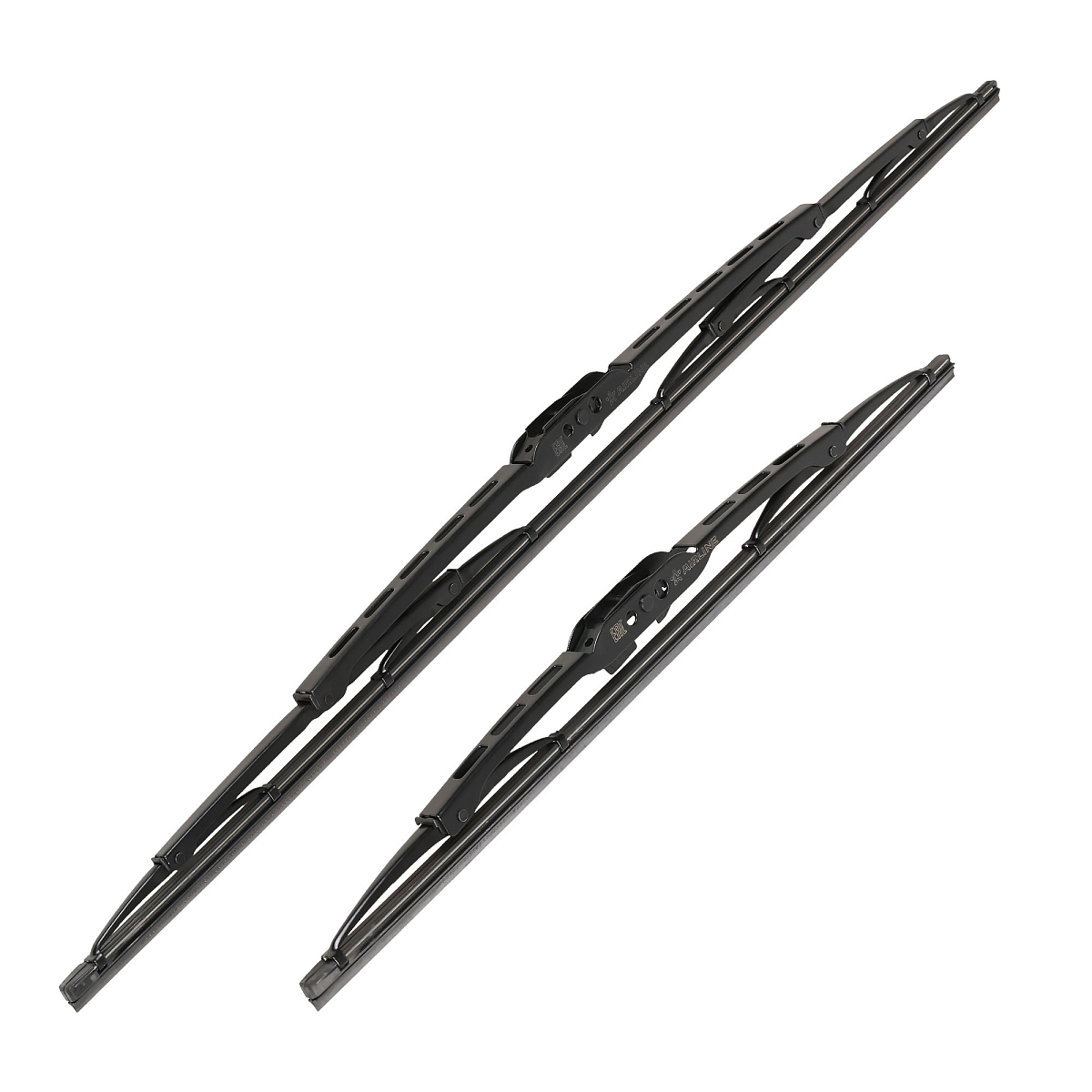 Щетки стеклооч комплект (2 штуки) 600/400мм (24"/16") каркасные с креплением "Крючок 9х3, 9х4 мм" (AWBJ008) МП-серия