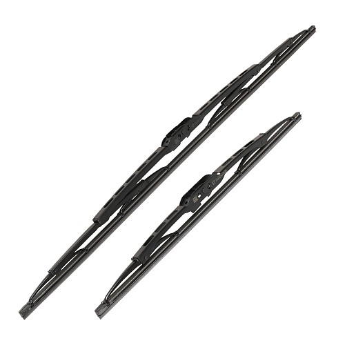 Щетки стеклооч комплект (2 штуки) 600/400мм (24"/16") каркасные с креплением "Крючок 9х3, 9х4 мм" (AWBJ008) МП-серия