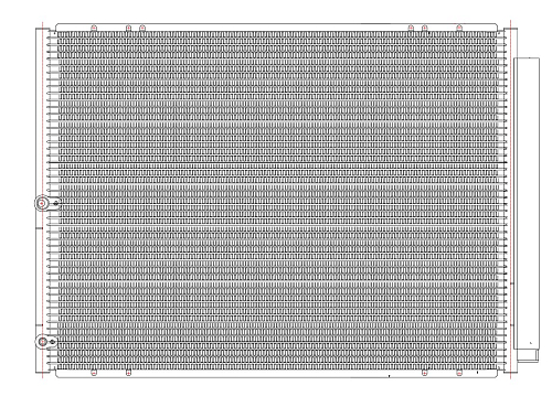 Радиатор кондиционера для автомобилей RX (03-) 3.0i