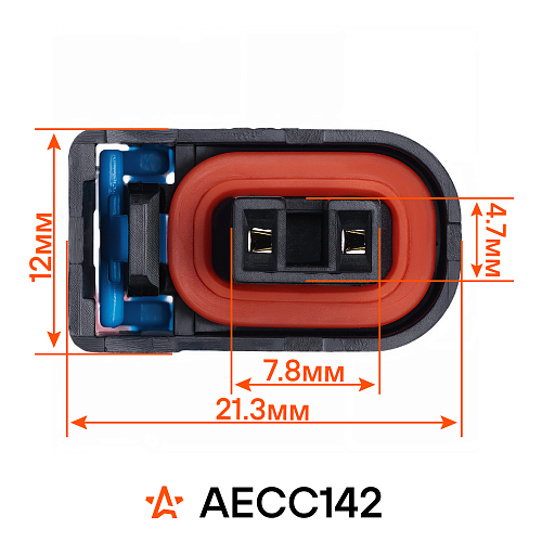 Разъем 2 pin с проводами для топливной форсунки Chevrolet Lacetti, Aveo, Lanos