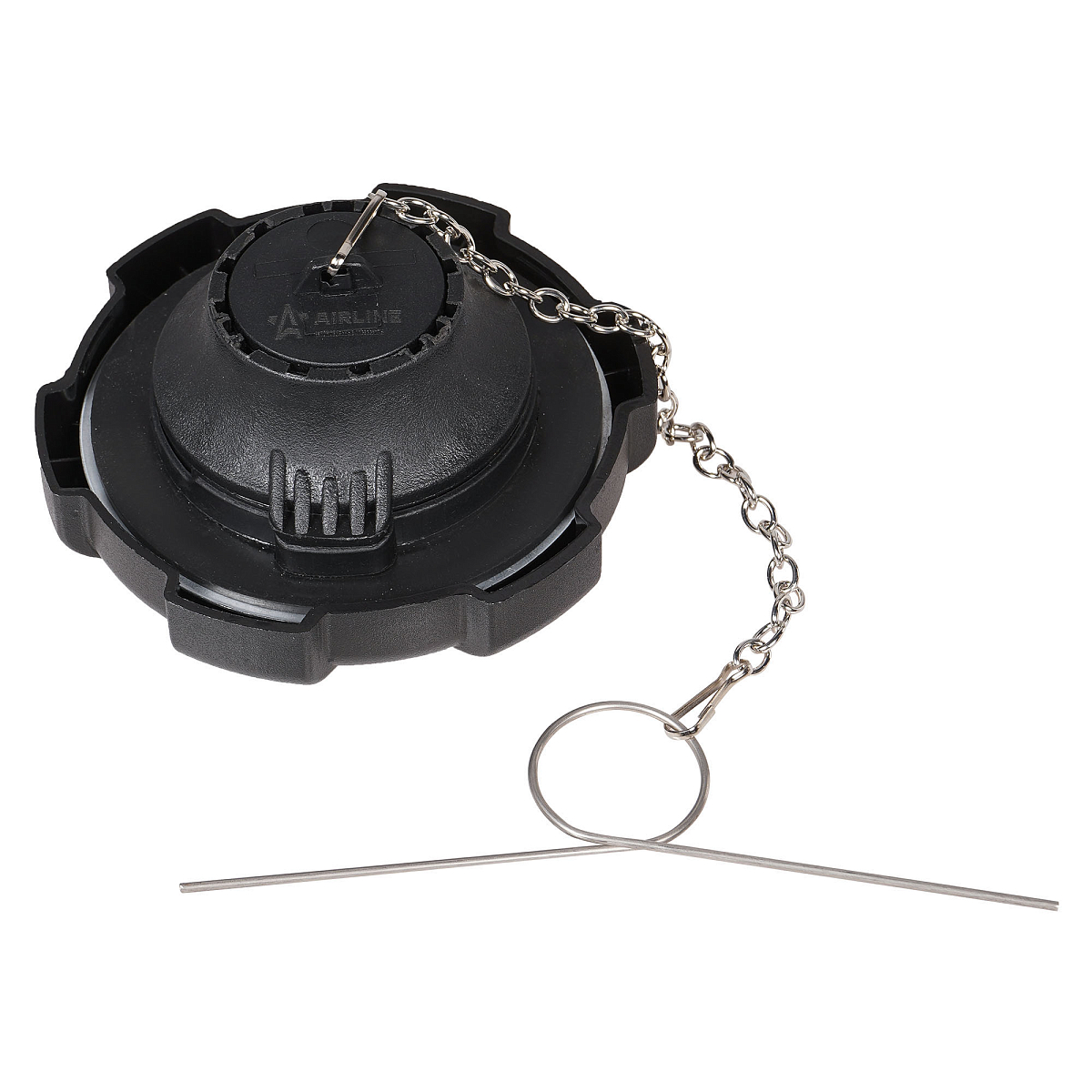 Крышка бензобака 80мм с замкоми цепочкой, пластиковая/металлическая для а/м Volvo/MAN/Renault/Mercedes-Benz/DAF/Ford