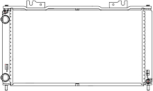 Радиатор охлаждения для а/м Лада 2170-72 Приора А/С+ (тип Halla) (паяный)