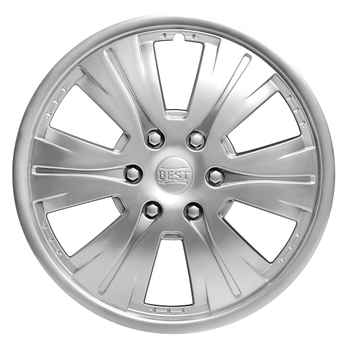 Колпаки колесные 16" "Бест", серебристый, компл. 2 шт.