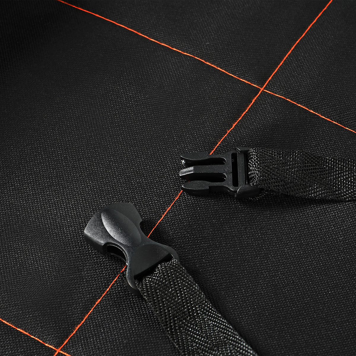 Накидка защ. под детское автокресло (108*46 см) со спинкой, с карманом, полиэстер, черн.